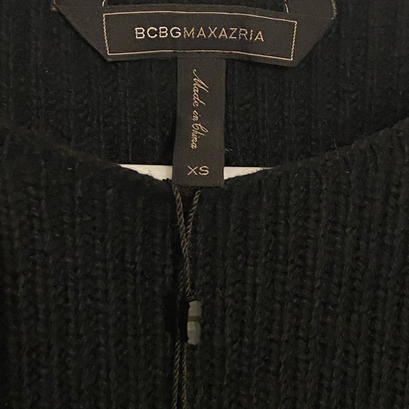 NWT BCBGMaxAzria Boatneck Long Sleeve Belted Sweater Size XS - Picture 5 of 8